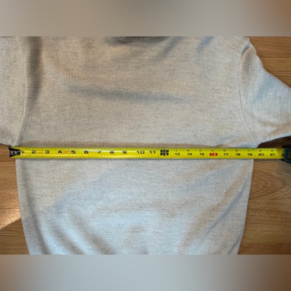 Wilfred Free Light Oatmeal Color 100% Merino Wool Turtleneck Sweater Size XS/S - Picture 5 of 9